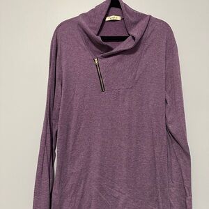Purple 1/4 Zip Sweatshirt